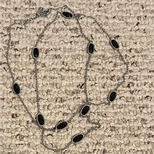 Kendra Scott Kellie 40” Necklace in Black Onyx.